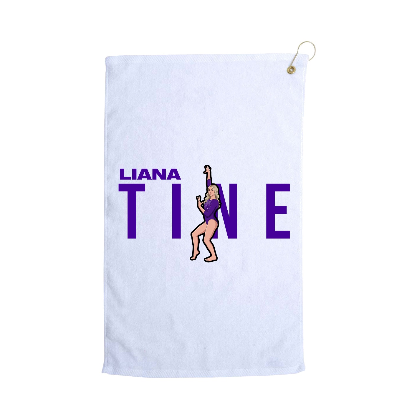 Golf Towel — Player Name in White
