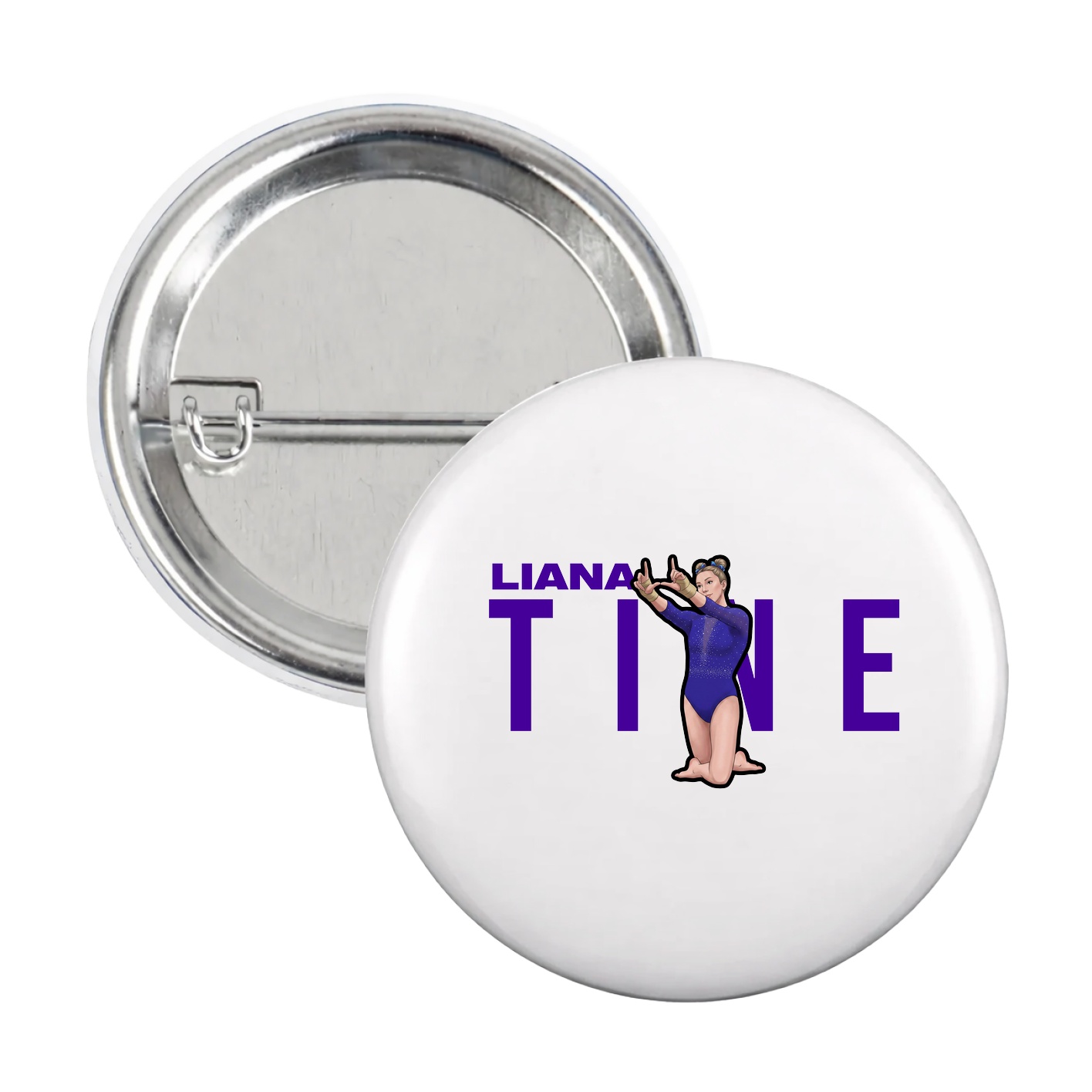 Game Day Button — Player Name in White