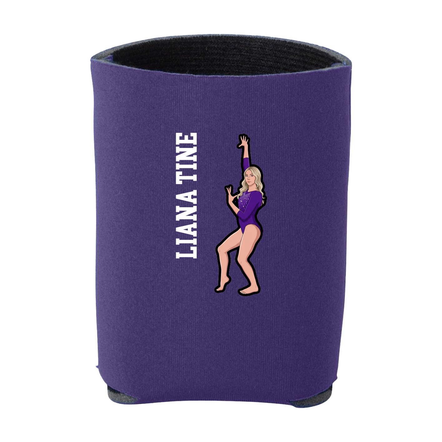 Can Holder — Name Vertical in Purple