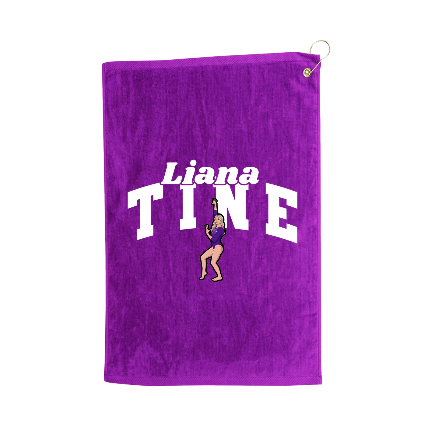 Golf Towel — Signature Arch in Purple
