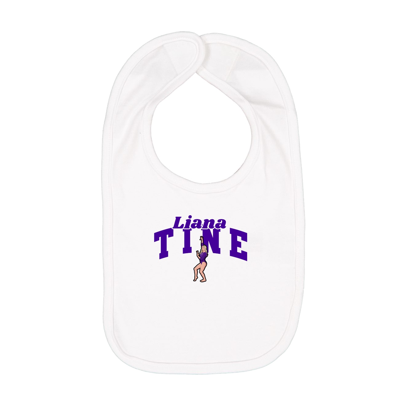 Infant Bib — Signature Arch in White