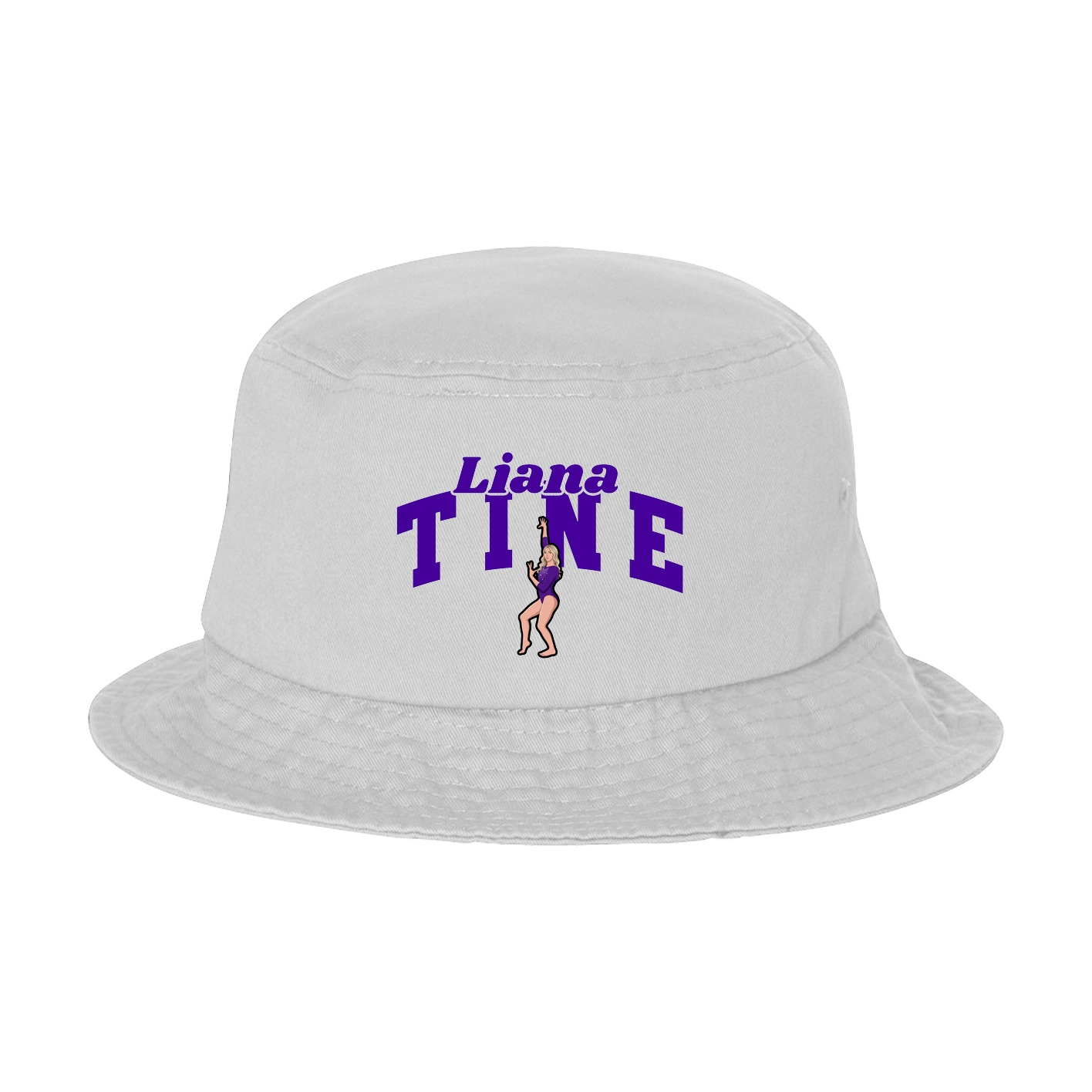 Bucket Cap — Signature Arch in White
