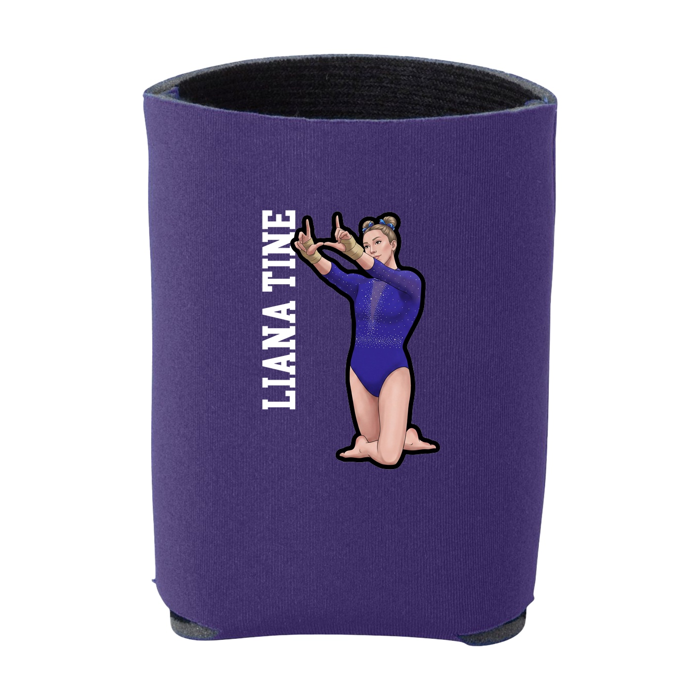 Can Holder — Name Vertical in Purple