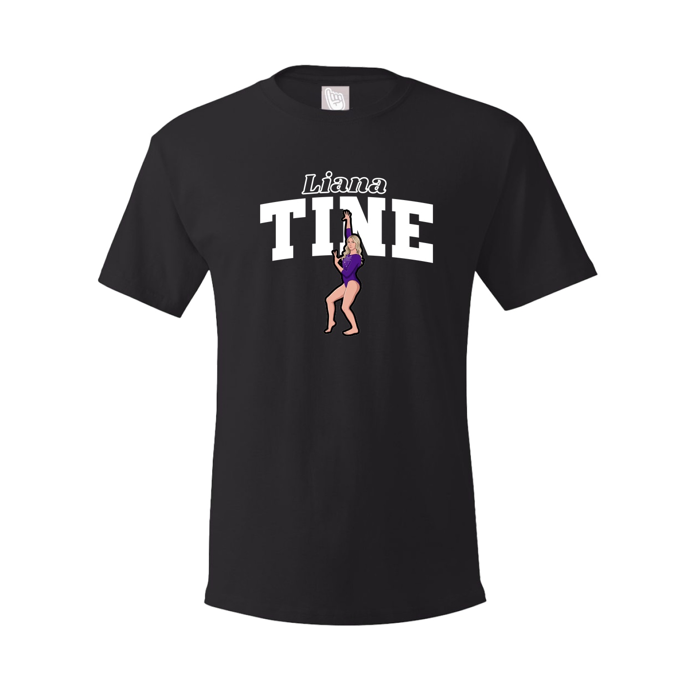 Youth Tee — Name Arch in Black
