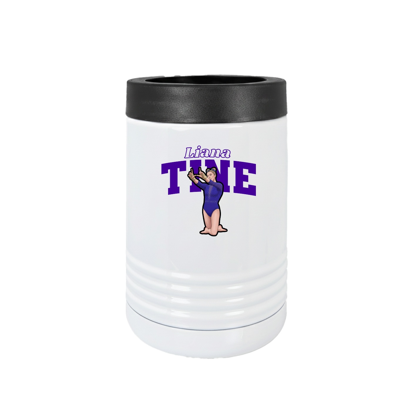 Beverage Holder — Name Arch in White