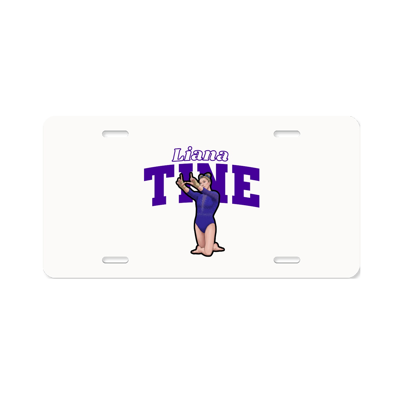 License Plate — Name Arch in Classic