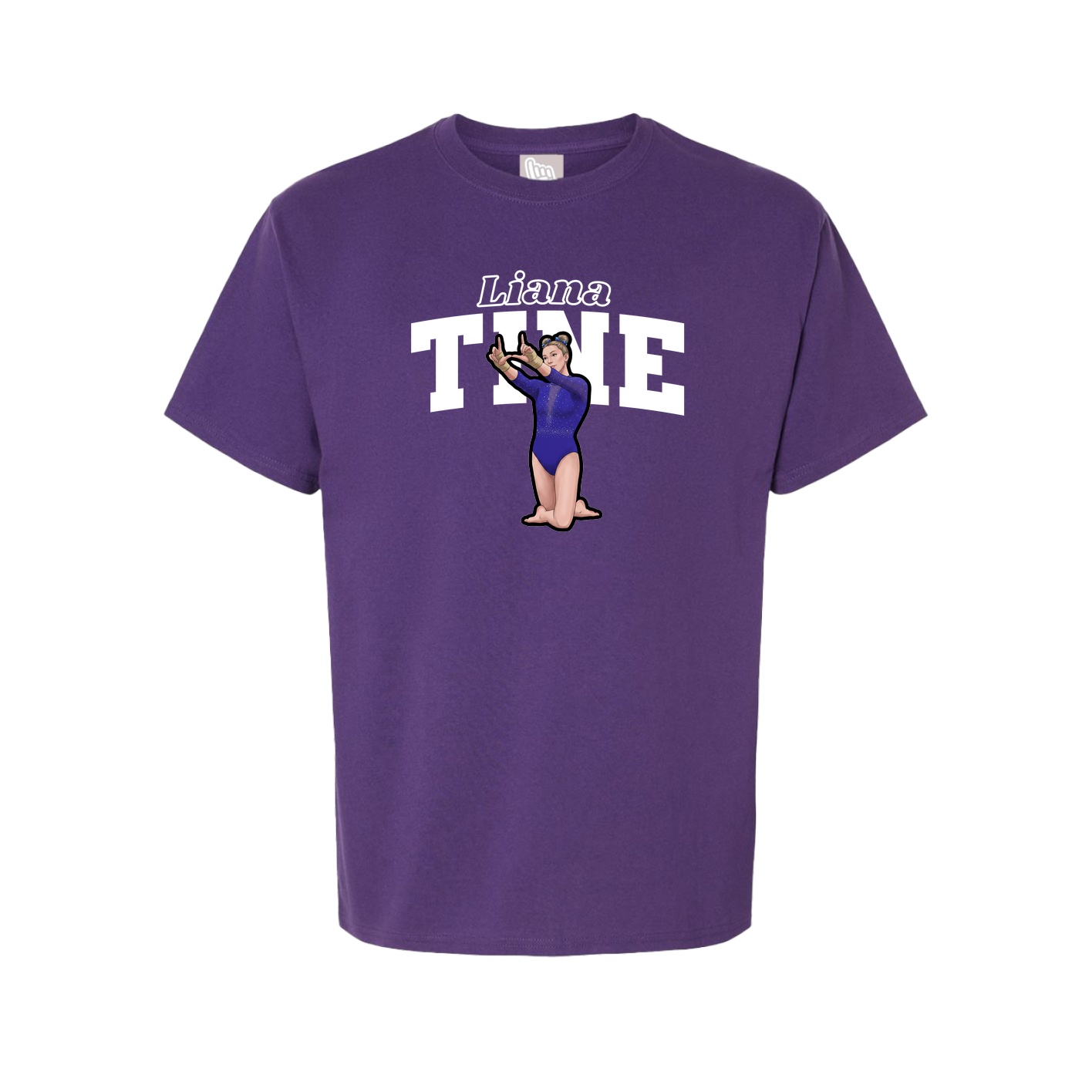 Youth Tee — Name Arch in Purple