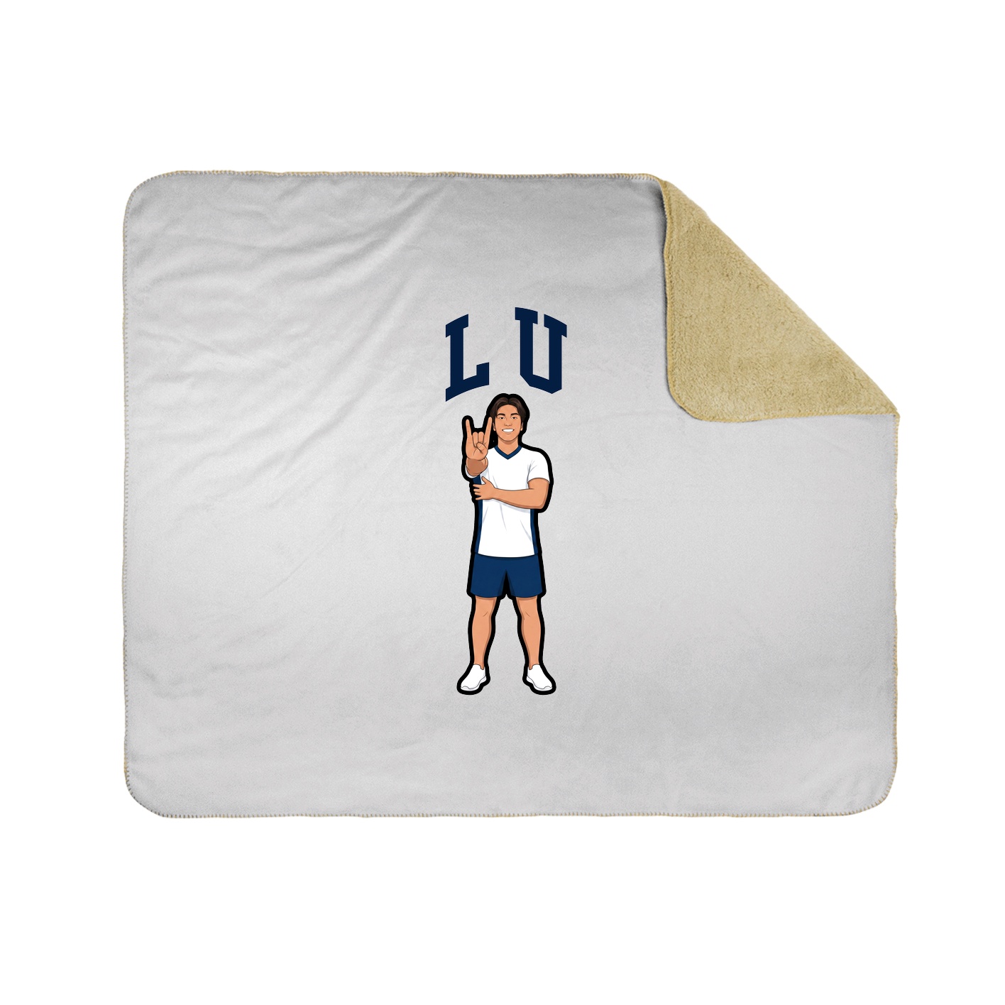 Throw Blanket — Shirsey in White