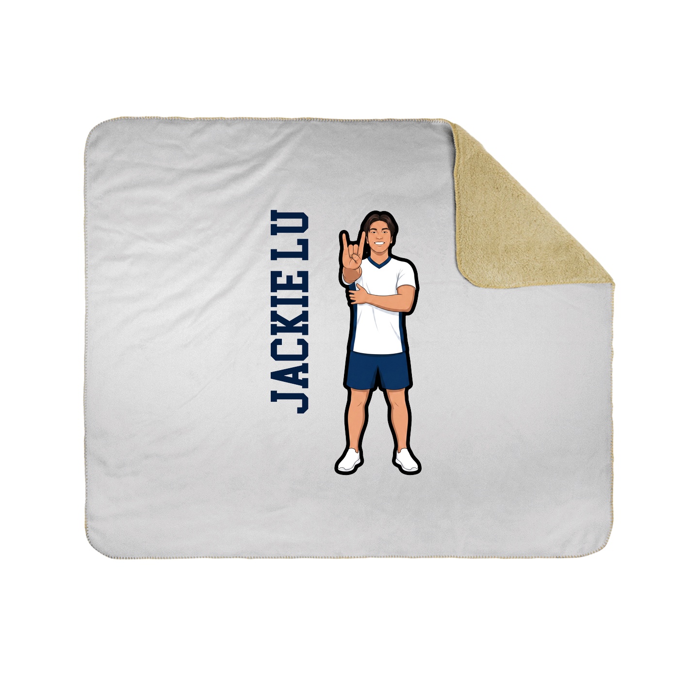 50x60 Sherpa Lined Throw Blanket