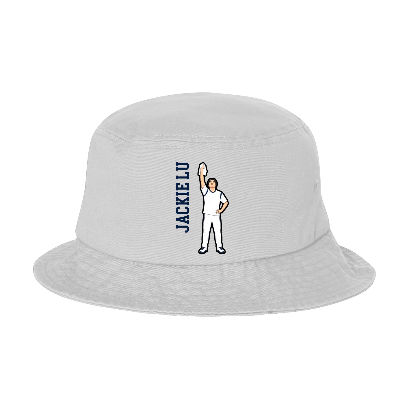 Bucket Cap — Name Vertical in White