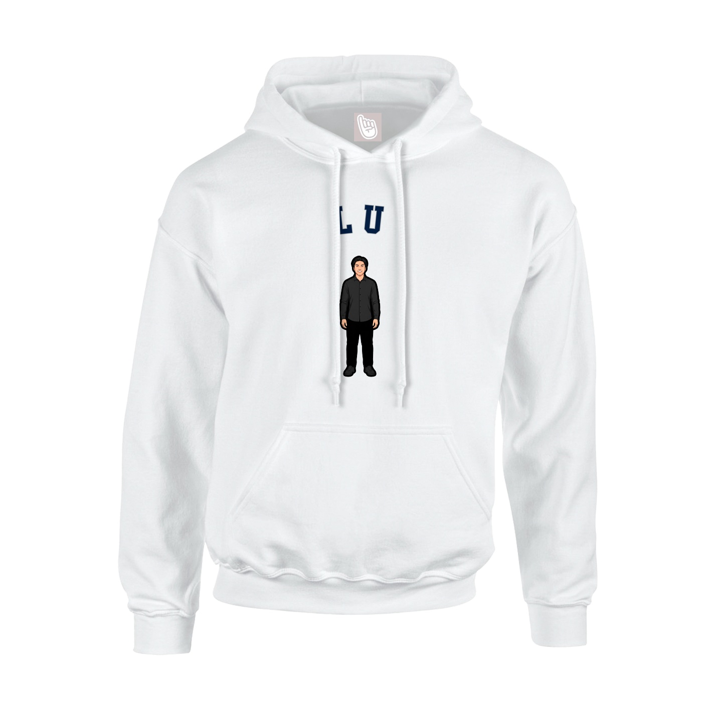 Youth Hoodie — Shirsey Arch in White