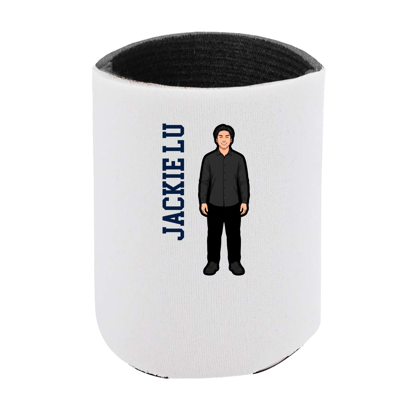 Can Holder — Name Vertical in White
