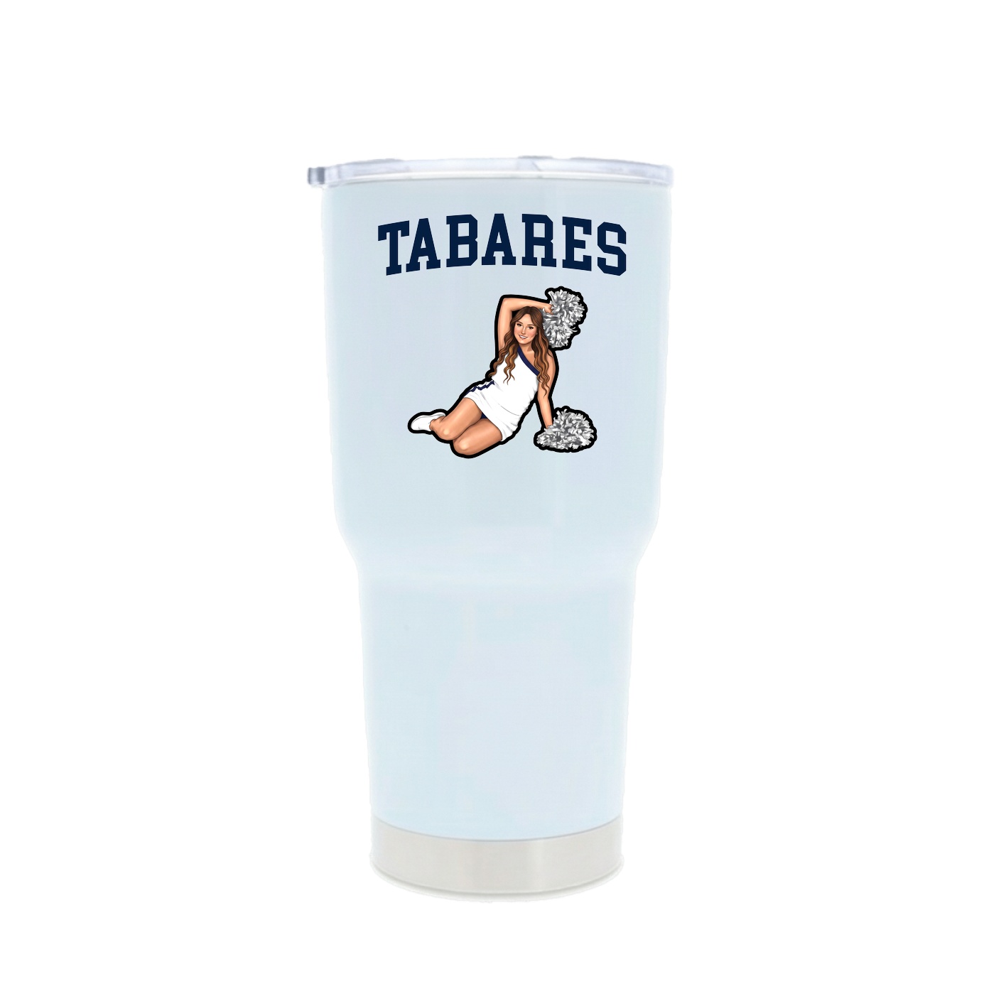 30oz Stainless Steel Tumbler — Shirsey in White