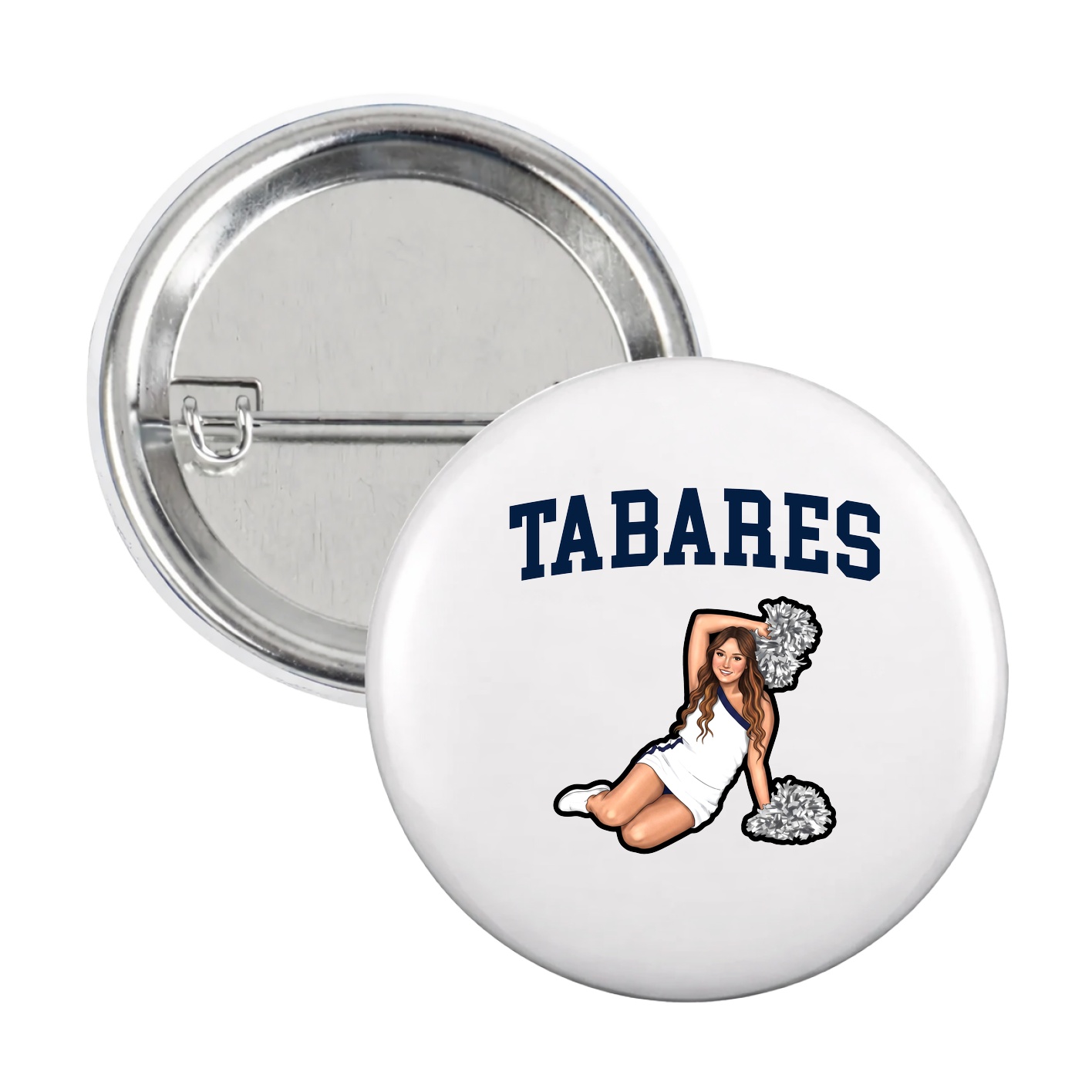 Game Day Button — Shirsey in White