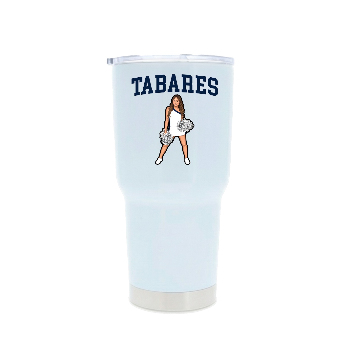 30oz Stainless Steel Tumbler — Shirsey in White