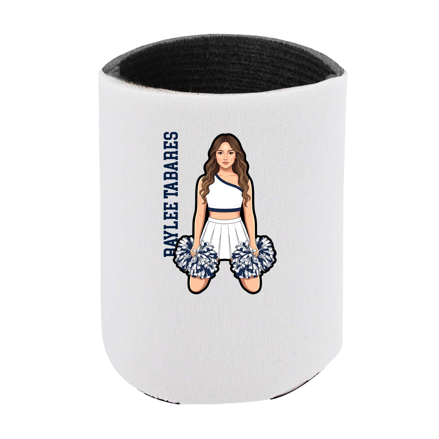Can Holder — Name Vertical in White