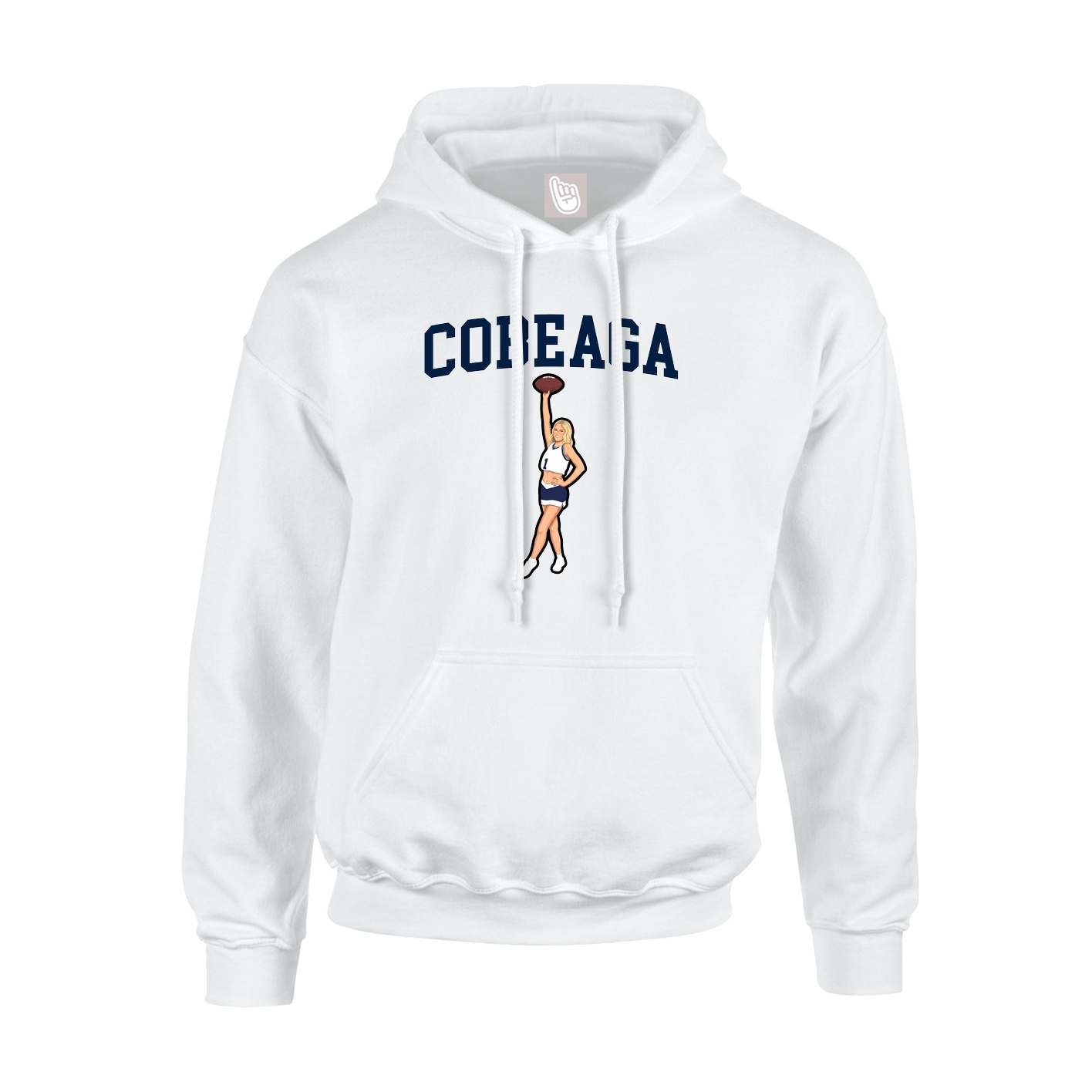 Hoodie — Shirsey in White