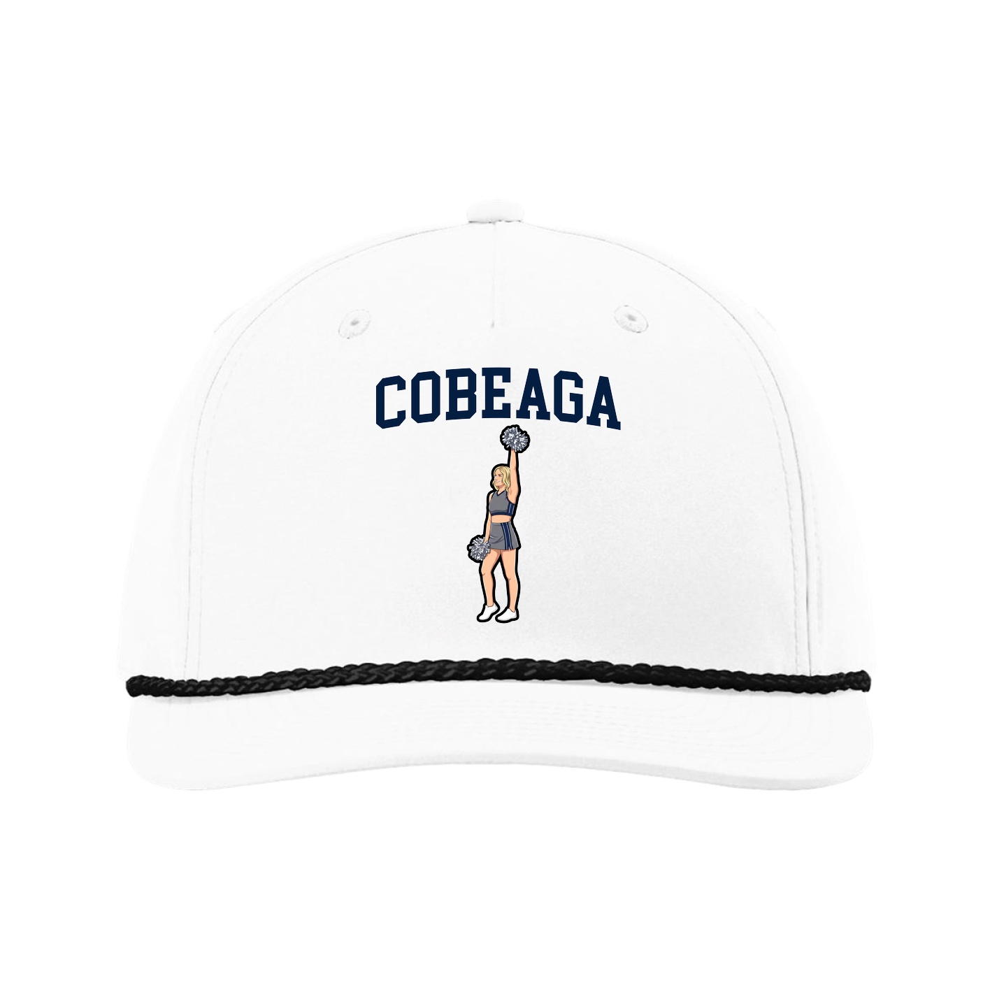 Five-Panel Classic Rope Cap — Shirsey in White