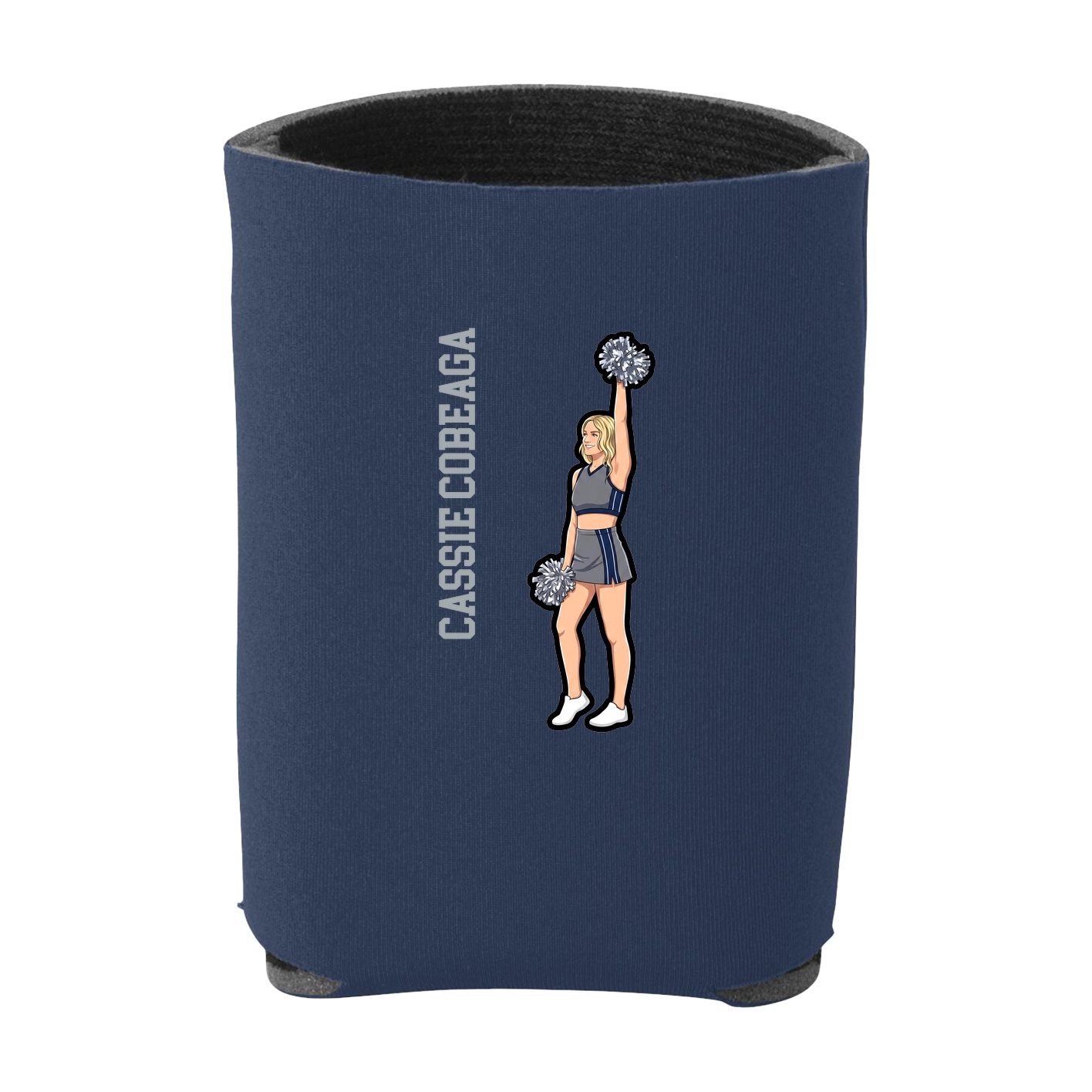 Can Holder — Name Vertical in Navy
