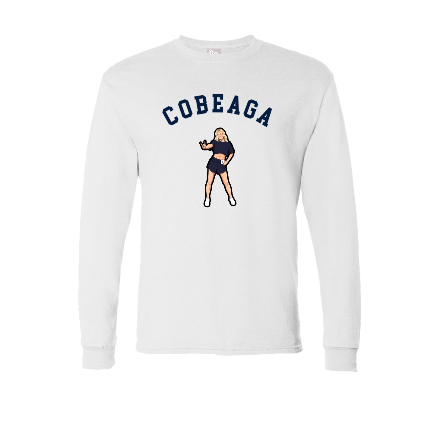 Long Sleeve Tee — Shirsey Arch in White