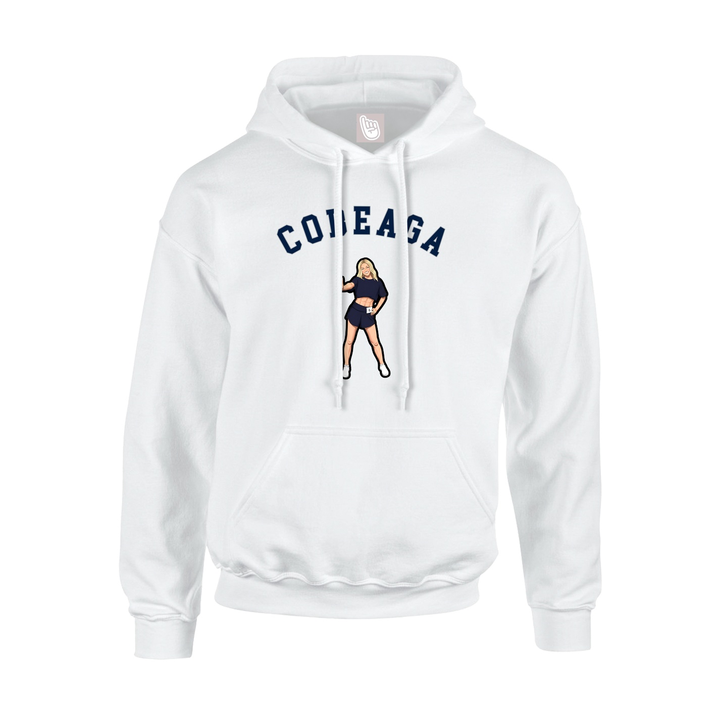 Youth Hoodie — Shirsey Arch in White