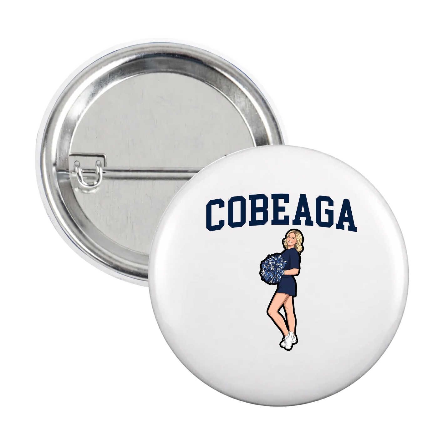 Game Day Button — Shirsey in White