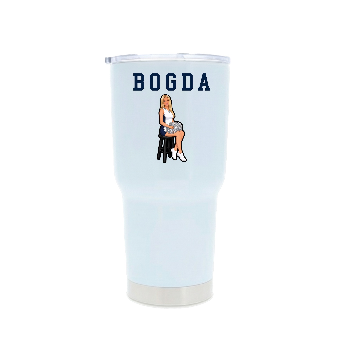 30oz Stainless Steel Tumbler — Shirsey in White
