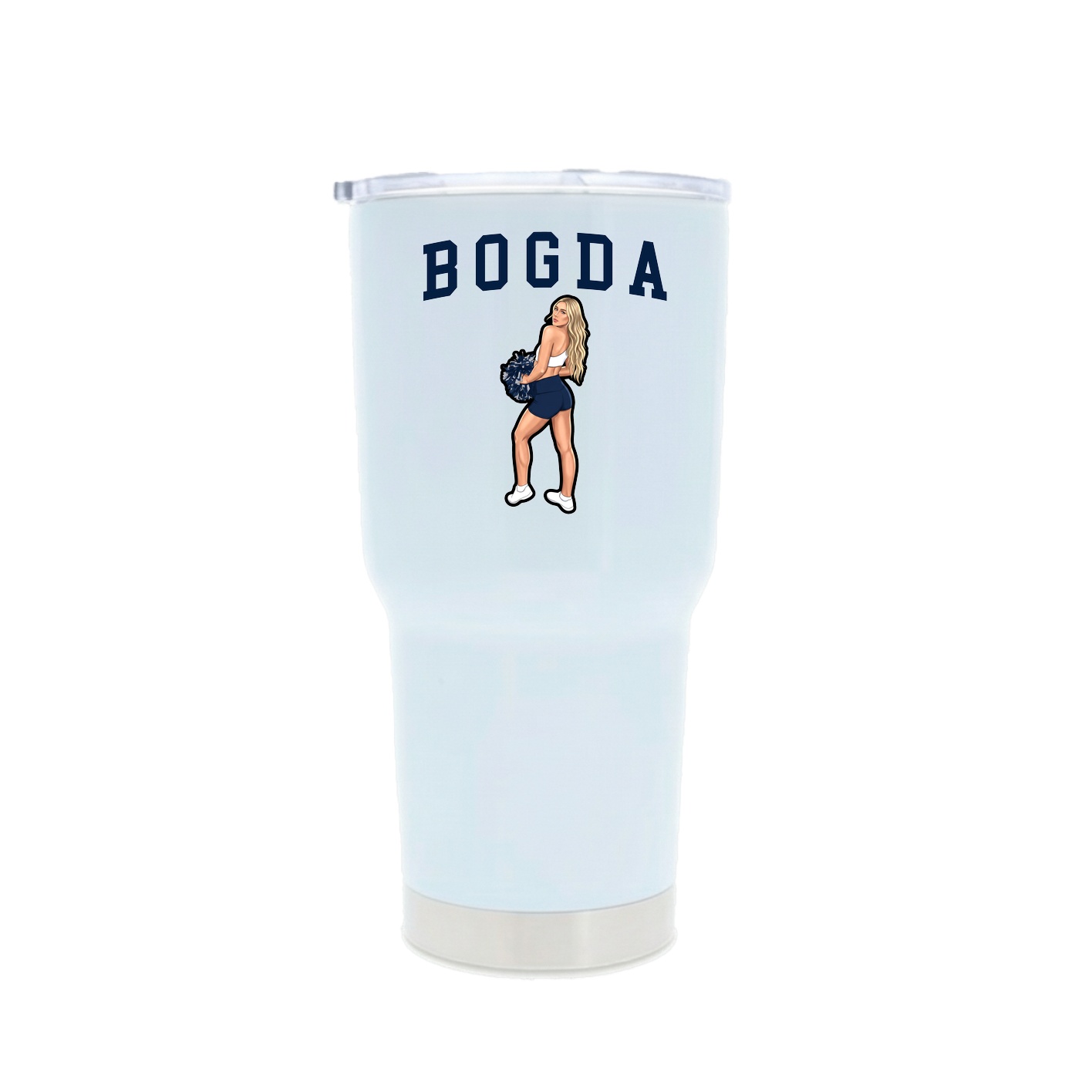 30oz Stainless Steel Tumbler — Shirsey in White