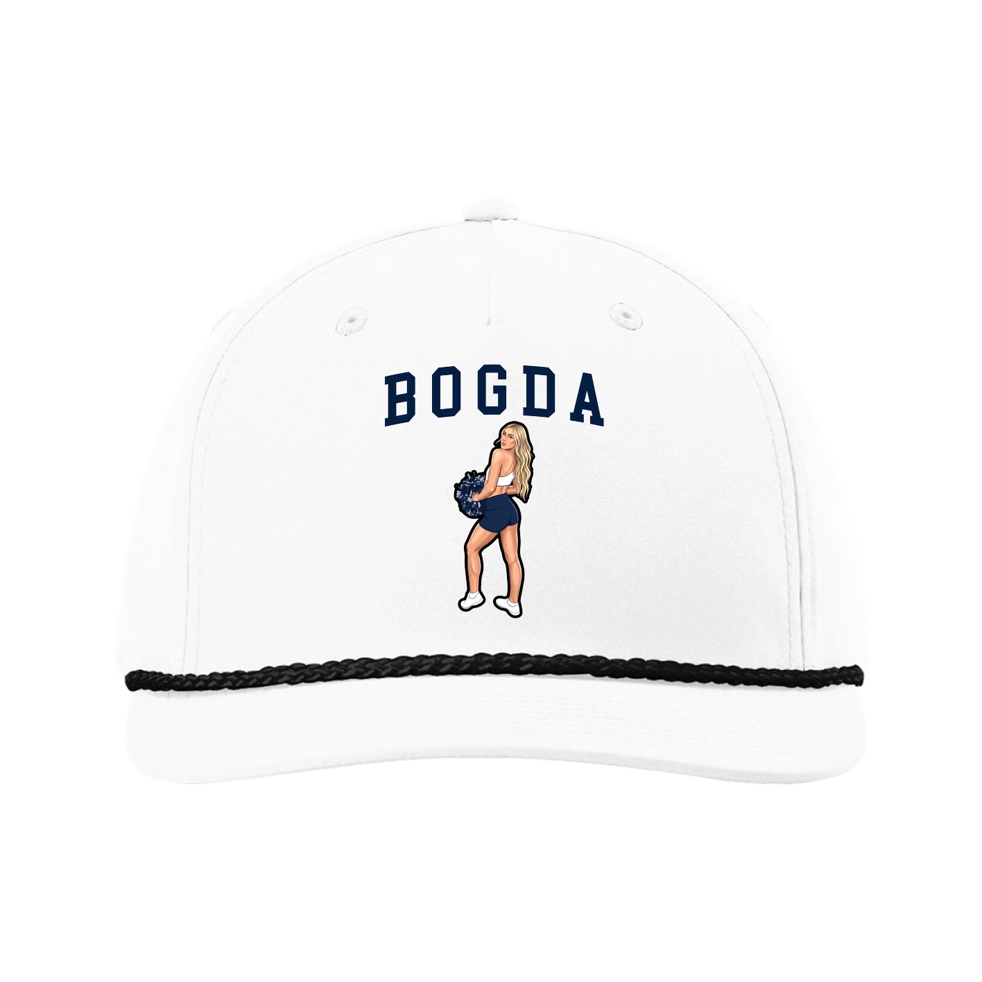 Five-Panel Classic Rope Cap — Shirsey in White