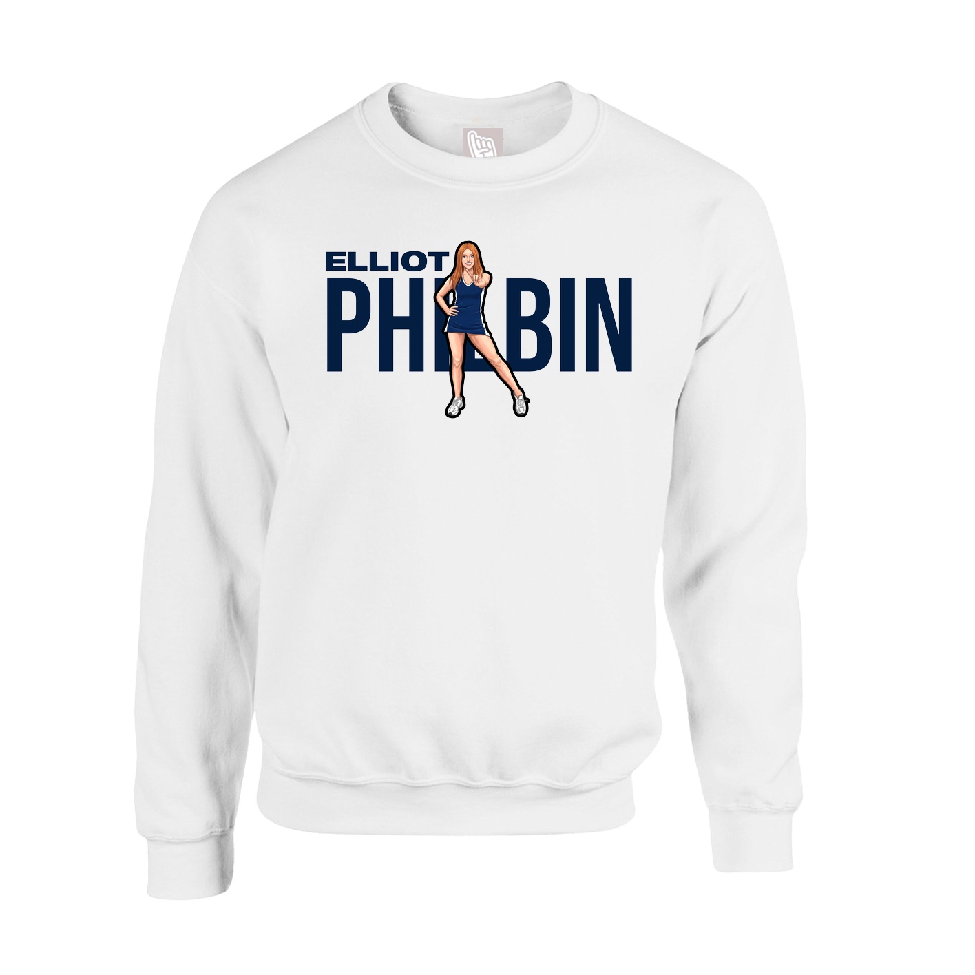 Fleece Crew — Player Name in White