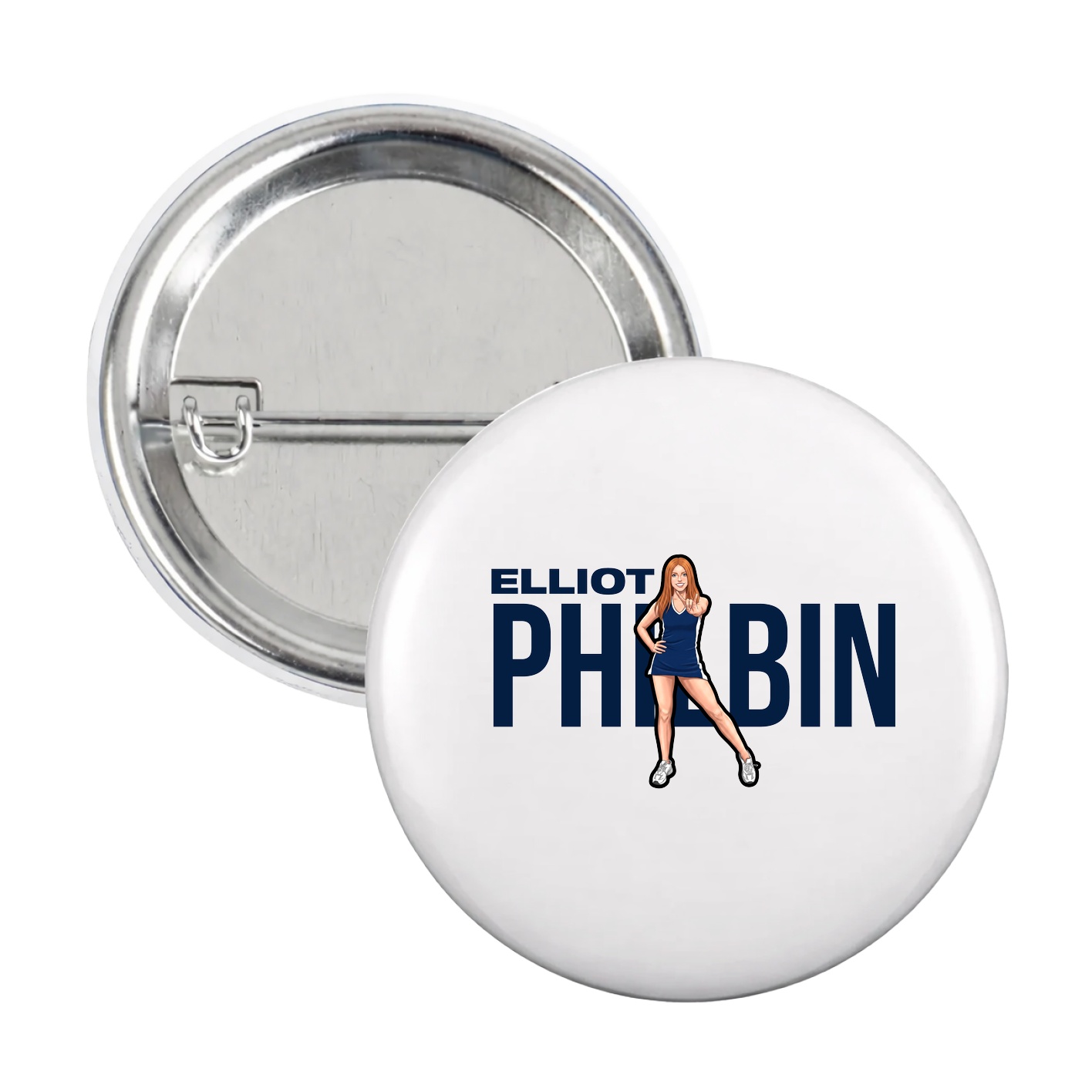 Game Day Button — Player Name in White