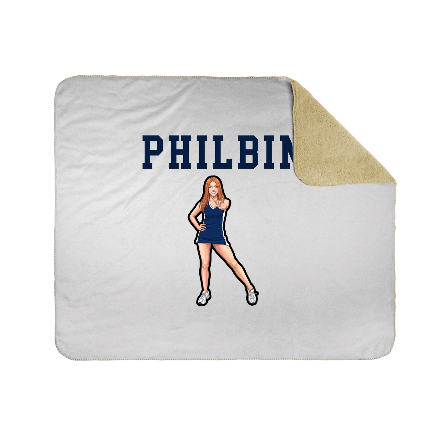 Throw Blanket — Shirsey in White