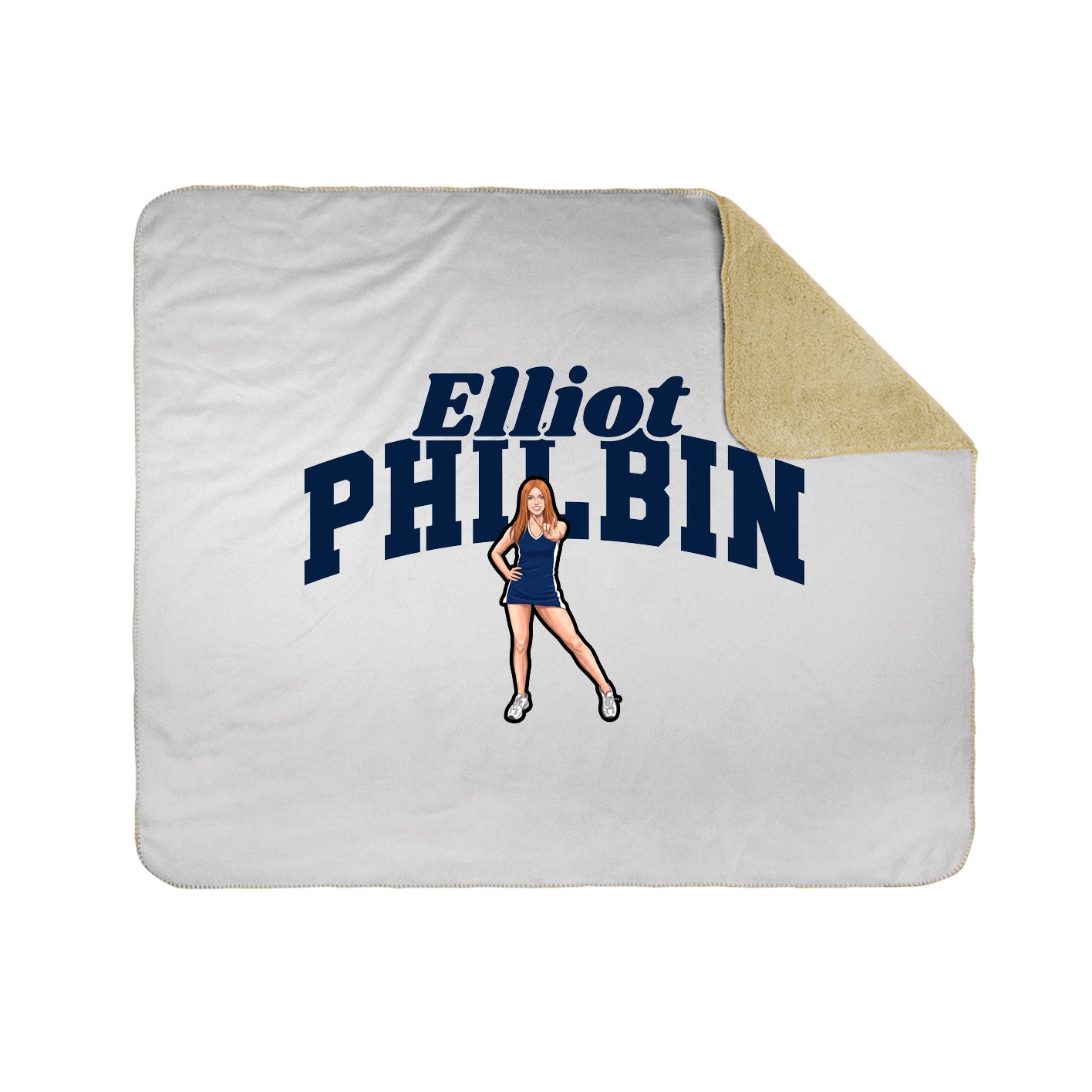 Throw Blanket — Signature Arch in White