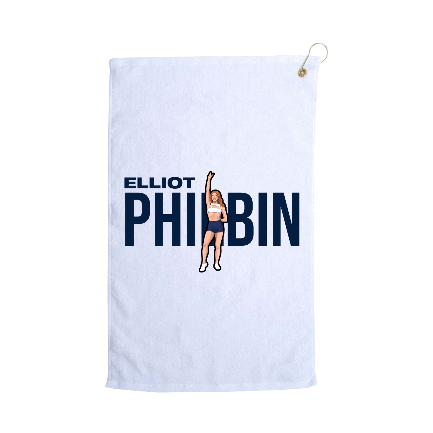 Golf Towel — Player Name in White
