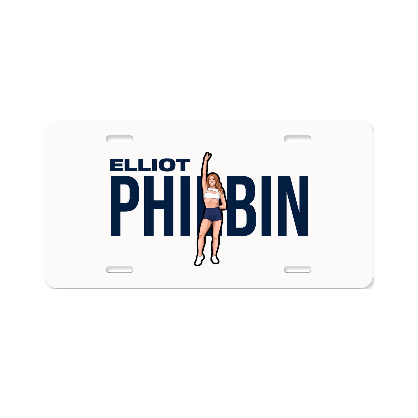 License Plate — Player Name in Classic