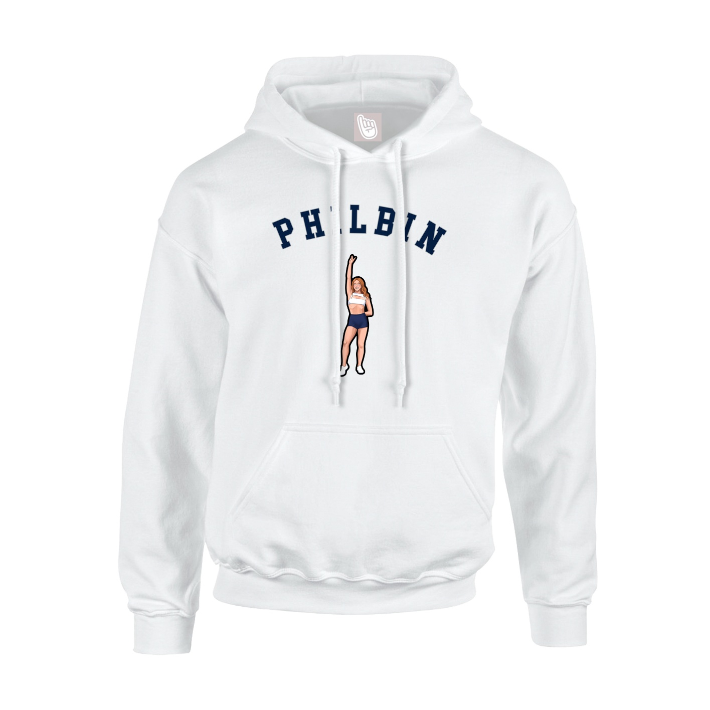 Youth Hoodie — Shirsey Arch in White