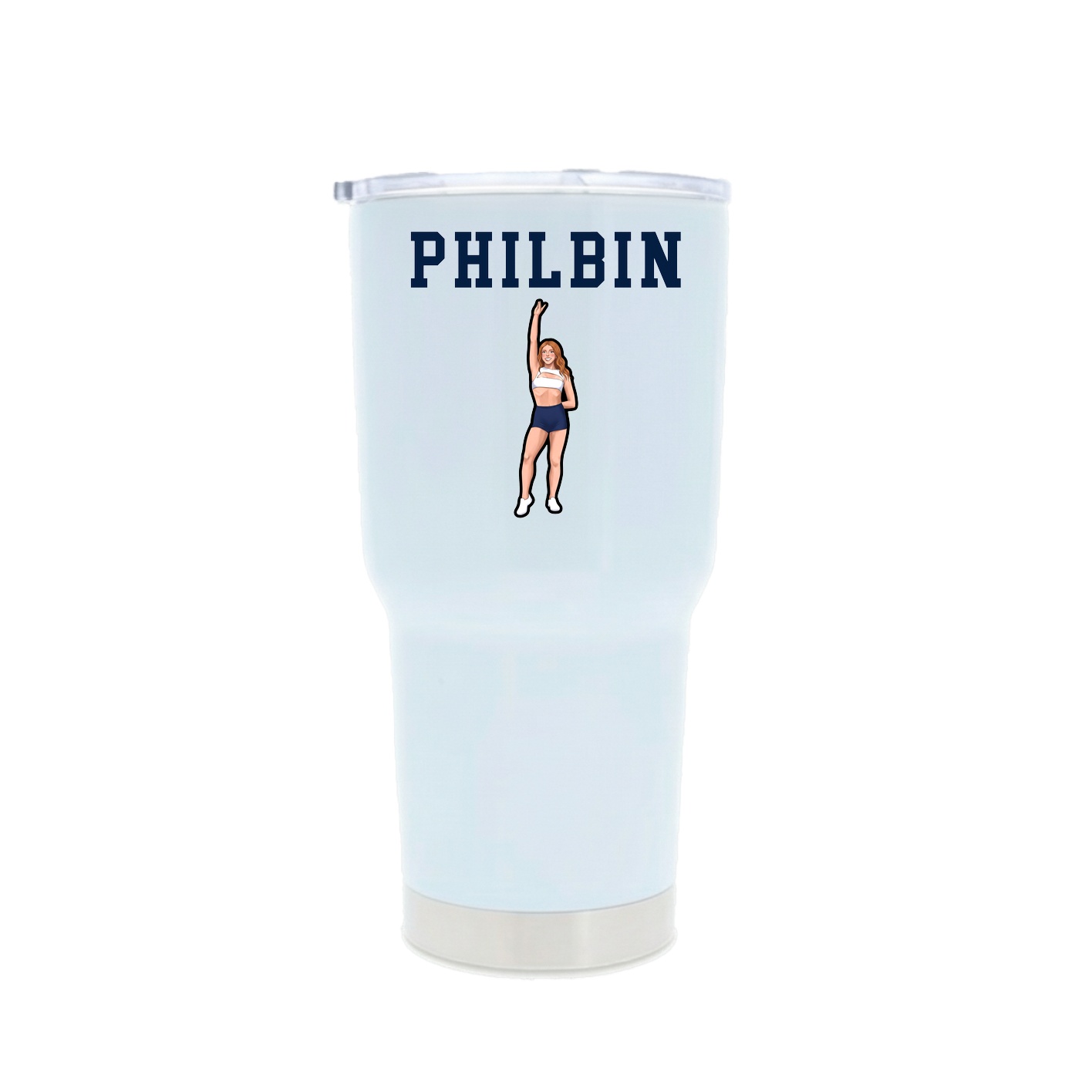 30oz Stainless Steel Tumbler — Shirsey in White