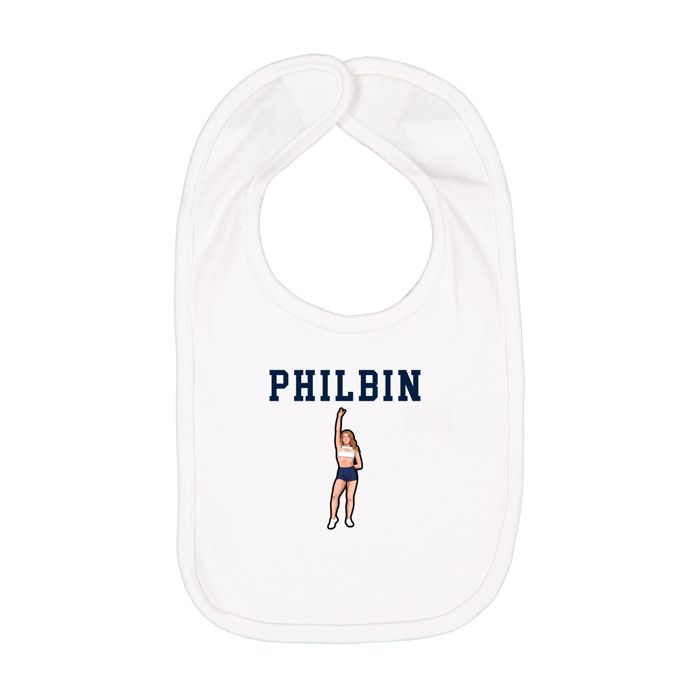 Infant Bib — Shirsey in White