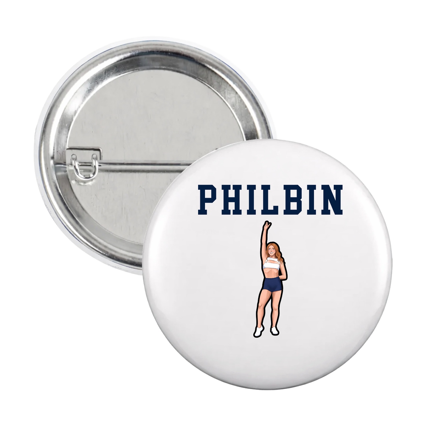 Game Day Button — Shirsey in White