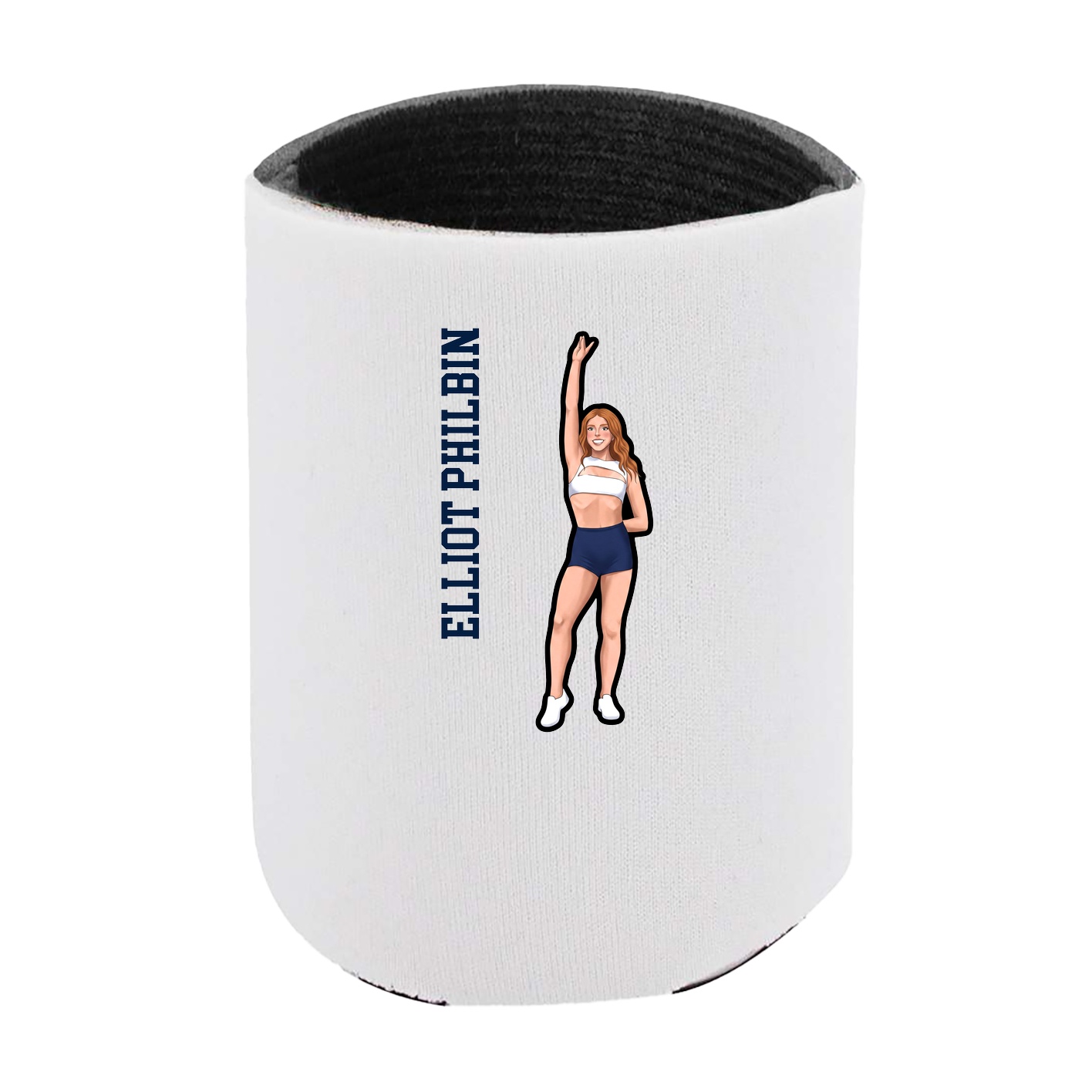 Can Holder — Name Vertical in White