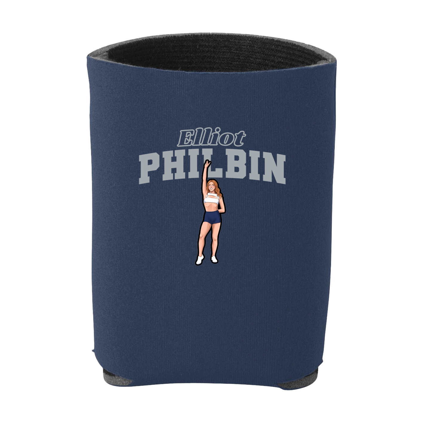 Can Holder — Name Arch in Navy