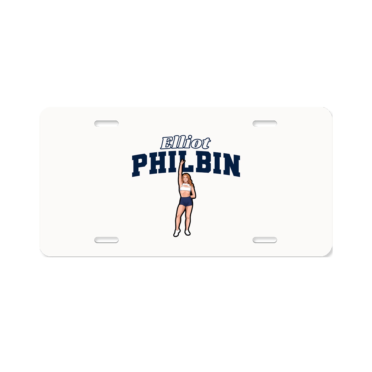 License Plate — Name Arch in Classic