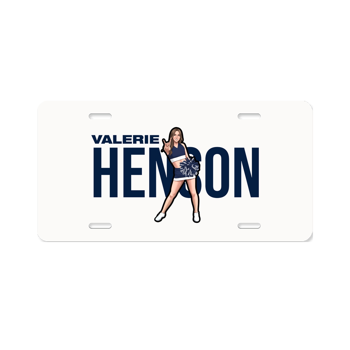 License Plate — Player Name in Classic