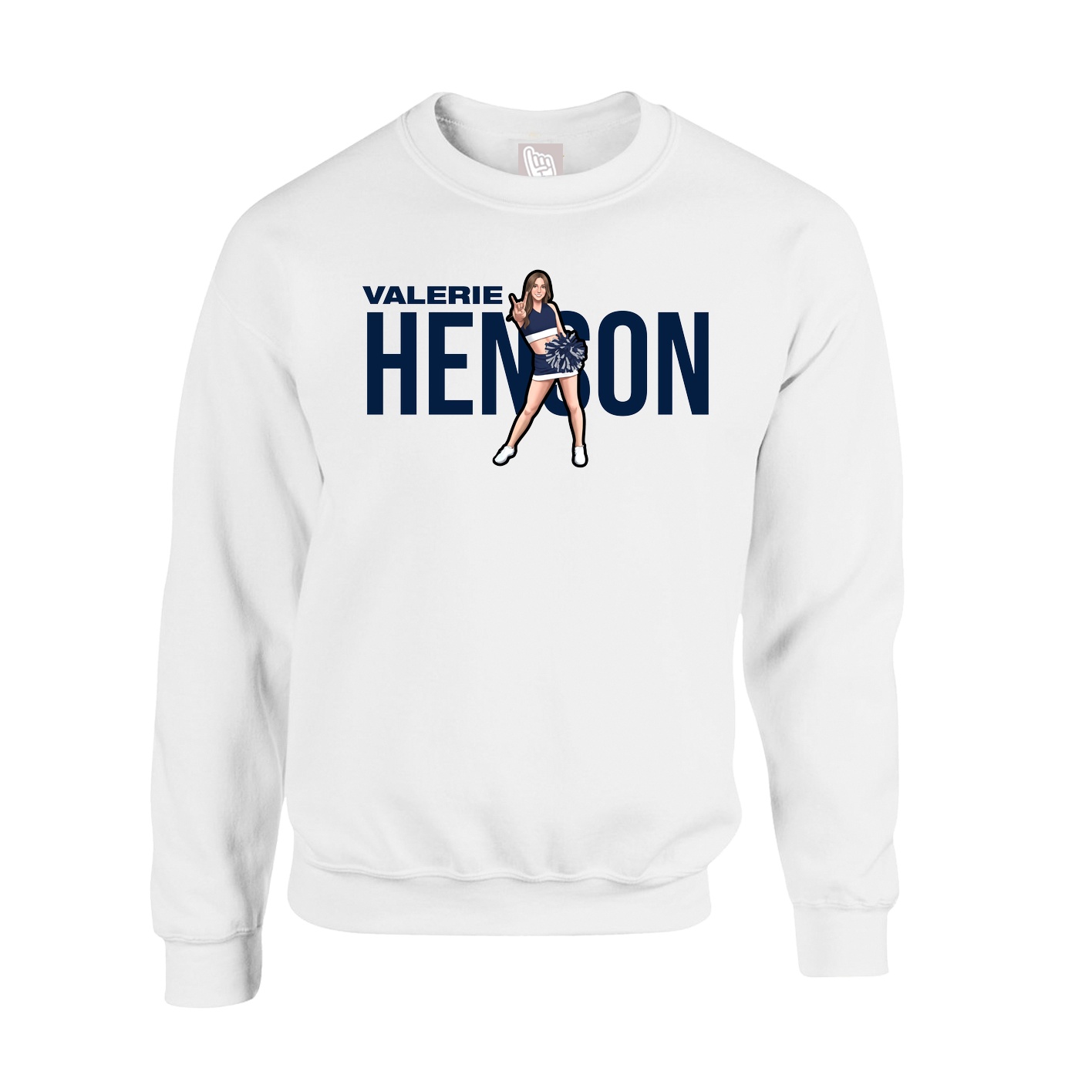 Fleece Crew — Player Name in White