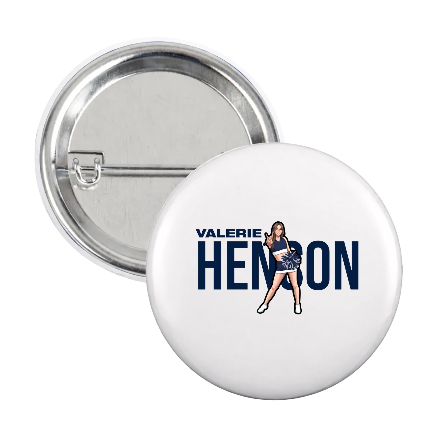 Game Day Button — Player Name in White