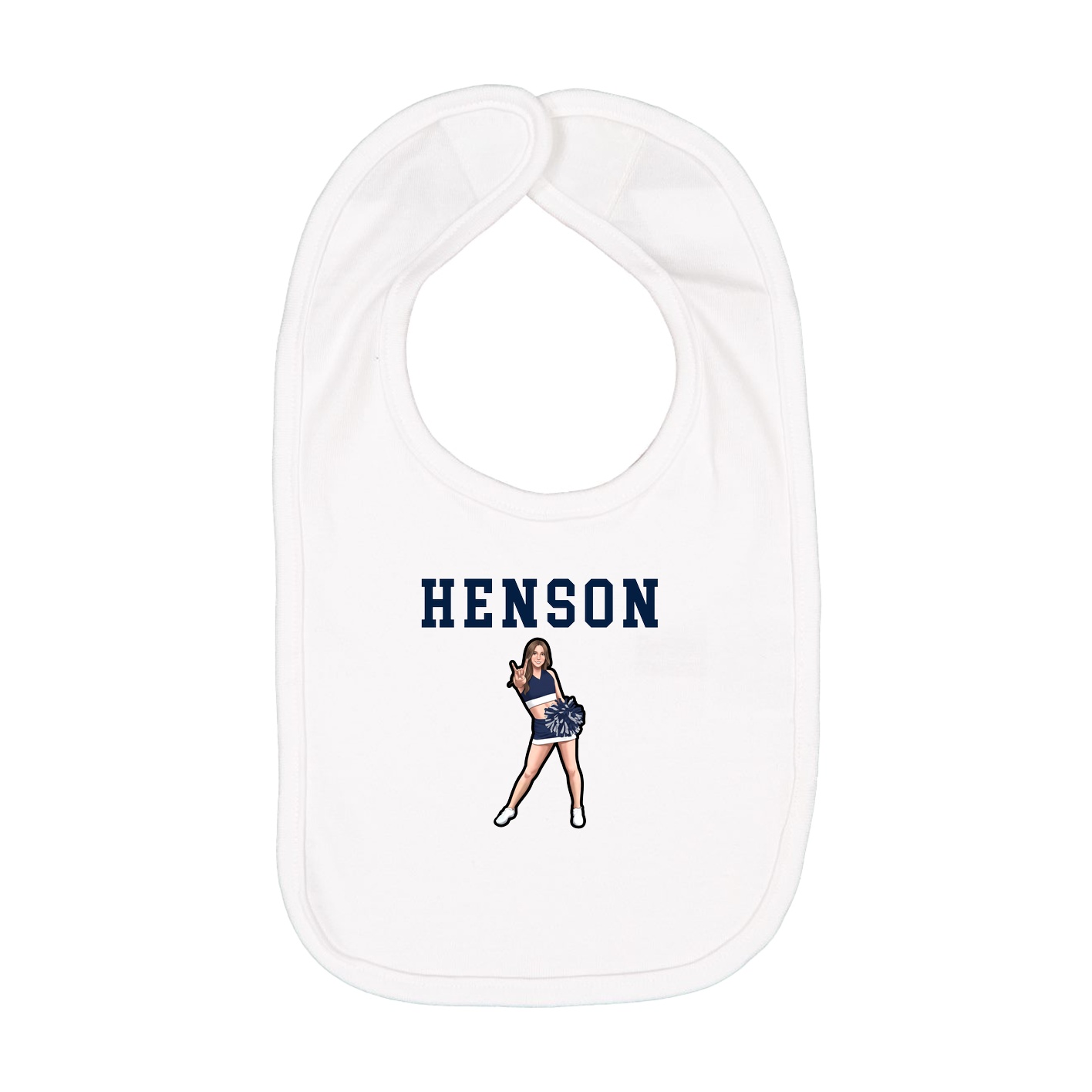 Infant Bib — Shirsey in White
