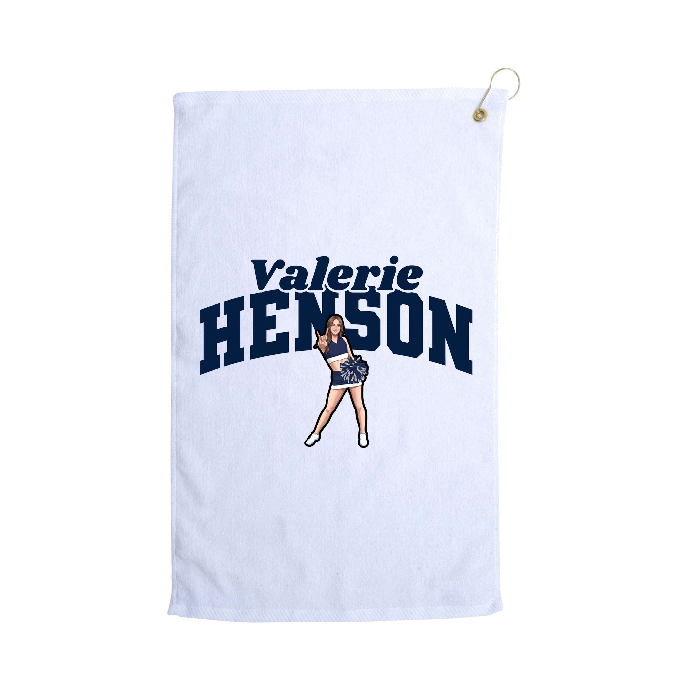 Golf Towel — Signature Arch in White