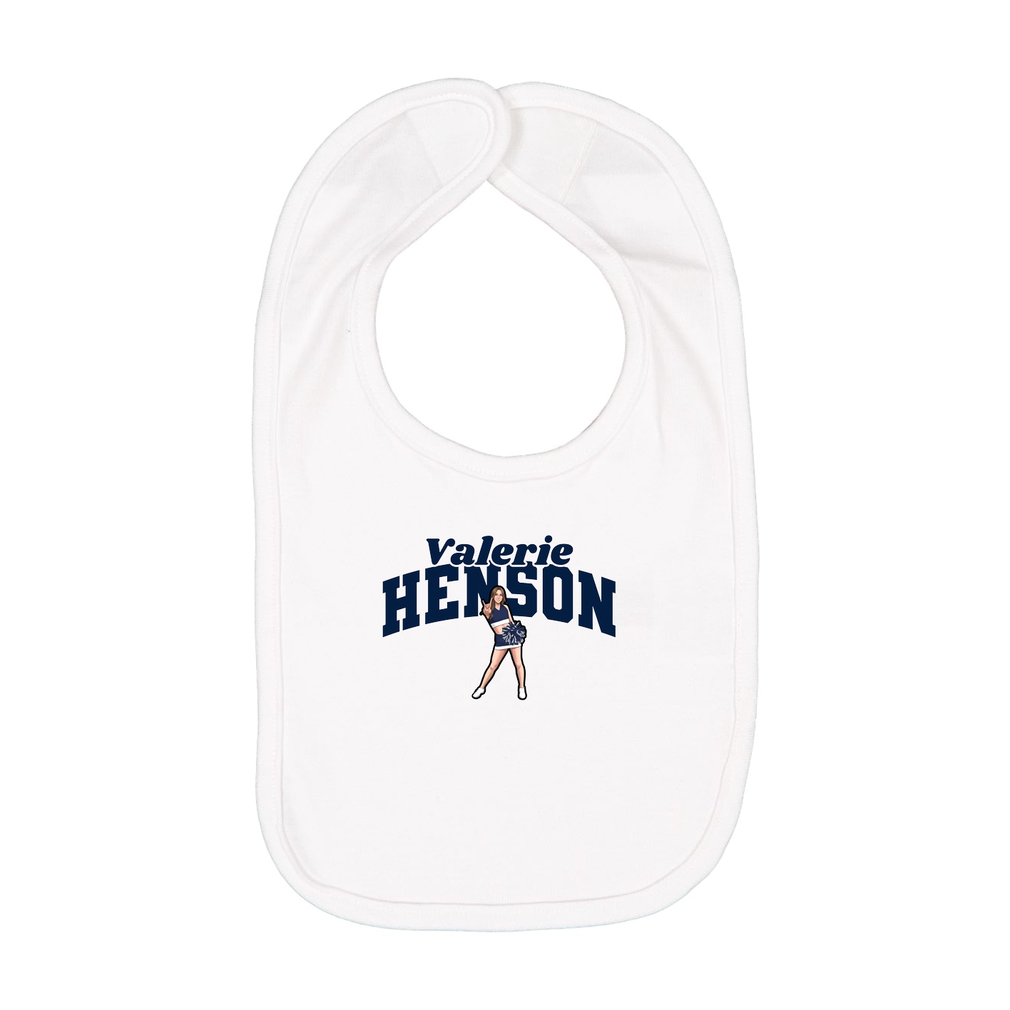Infant Bib — Signature Arch in White