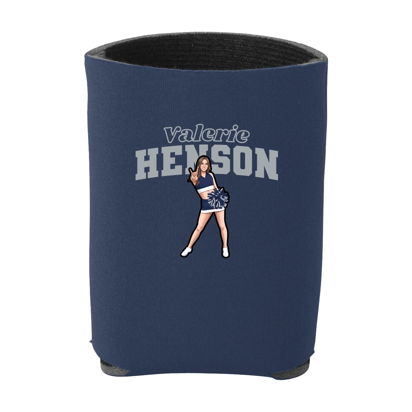 Can Holder — Name Arch in Navy