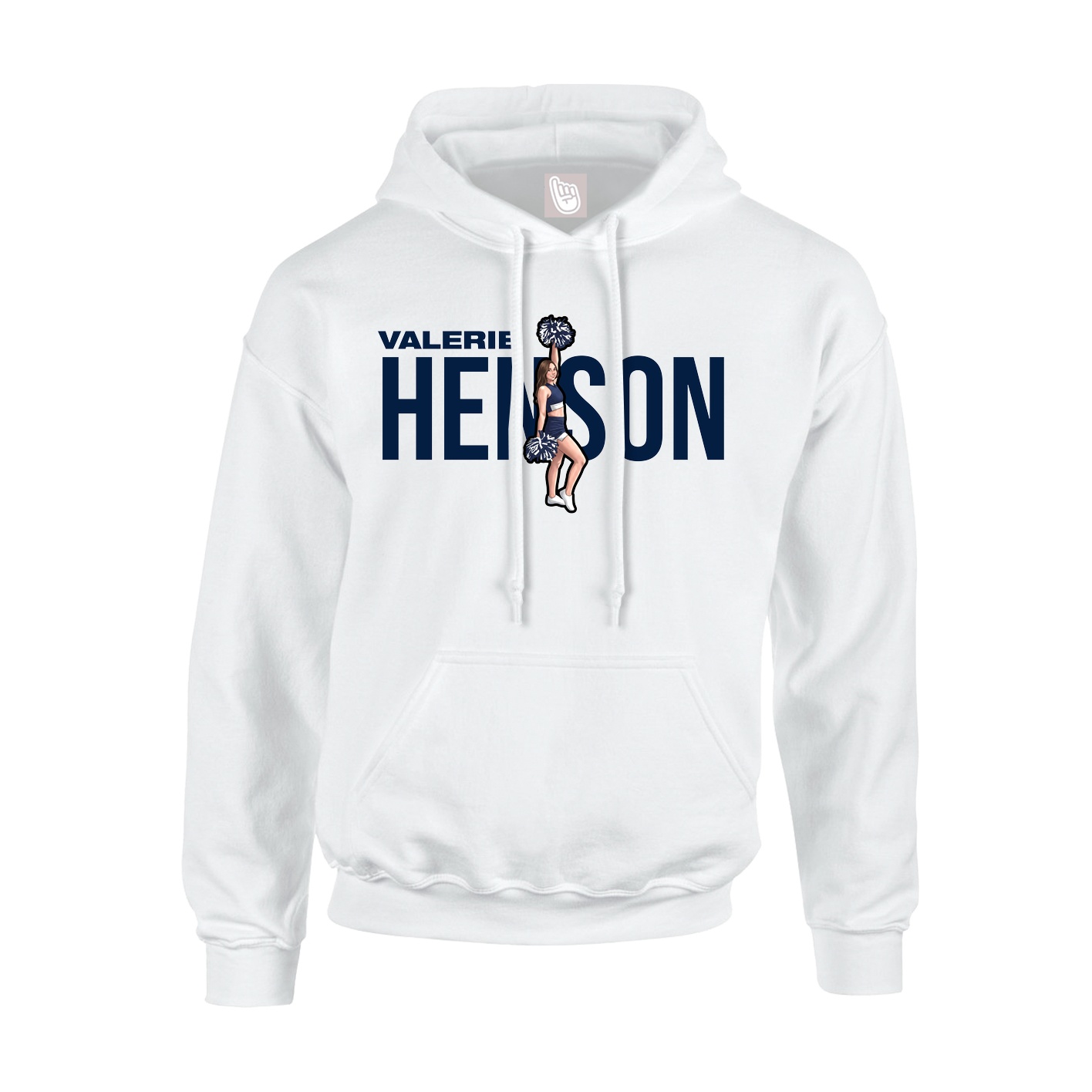 Hoodie — Player Name in White